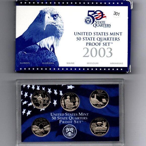 2003-S&P State Quarter Sets.... Uncirculated... In Original US Mint Packaging - Picture 1 of 4